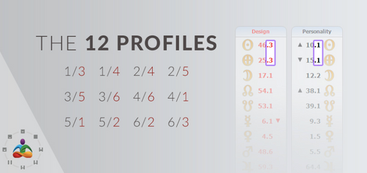 Human Design Profile - Profiilin linjat työelämässä